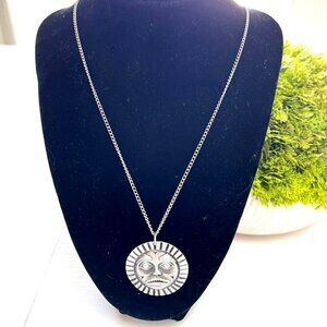 Pacific Northwest Native Pendant with Chain By Frederick, Pewter from Canada